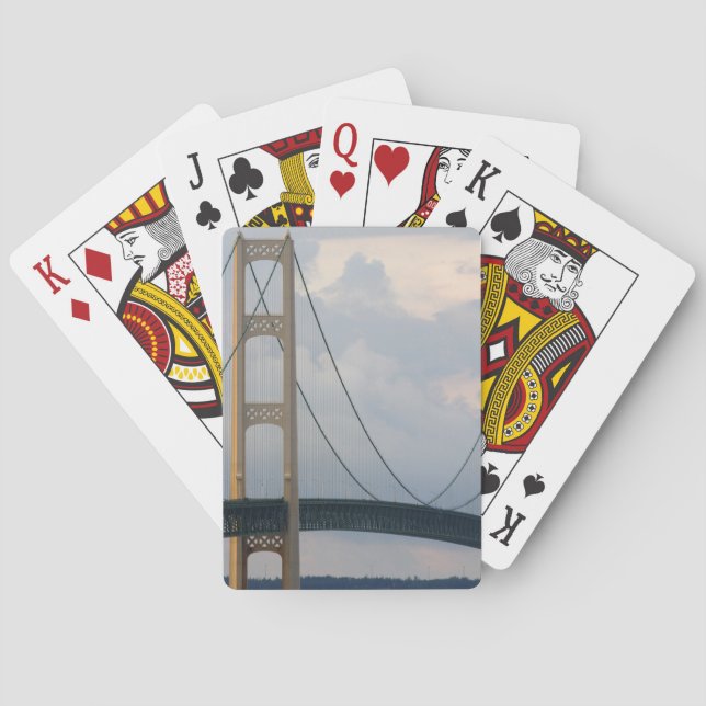 Mackinac Bridge, Michigan, USA Spielkarten (Rückseite)