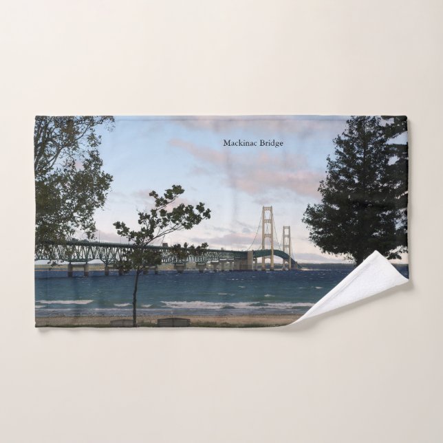 Mackinac Bridge mit Set für Handtuch (Handtuch)