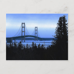 Mackinac Bridge Postkarte