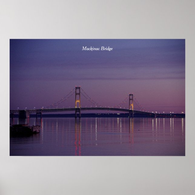Mackinac Bridge-Sonnenaufgangspopster Poster (Vorne)