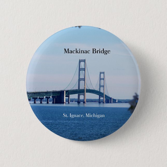 Mackinac Bridge Spring St. Ignace Button (Vorderseite)