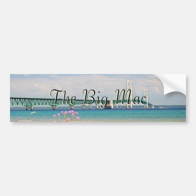 Mackinac Bridge "The Big Mac" Autoaufkleber (Vorne)