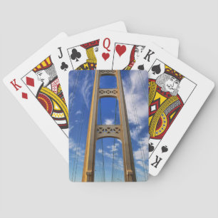Mackinac Bridge Tower Fahrradverleih Karten Spielkarten
