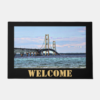 Mackinac Bridge Welcome Door Mat Fußmatte