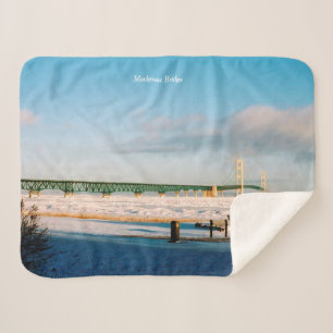 Mackinac Bridge Wintersherpa-Decke Sherpadecke