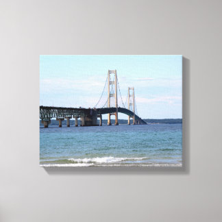 Mackinac Bridge Wrapped Canvas Leinwanddruck