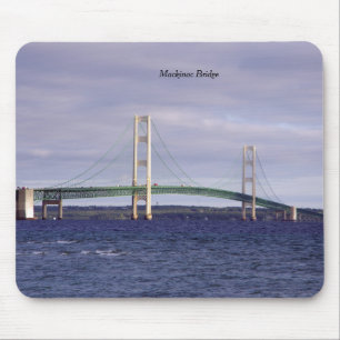 Mackinac-Brücke aus Mackinaw-City-Mousepad Mousepad