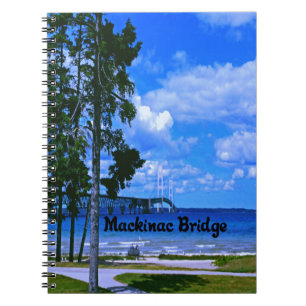 Mackinac Brücke Michigan Notizblock