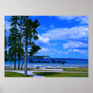 Mackinac Brücke Michigan Poster