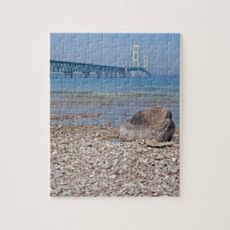 Mackinac Brücke mit Felsen-Puzzlespiel