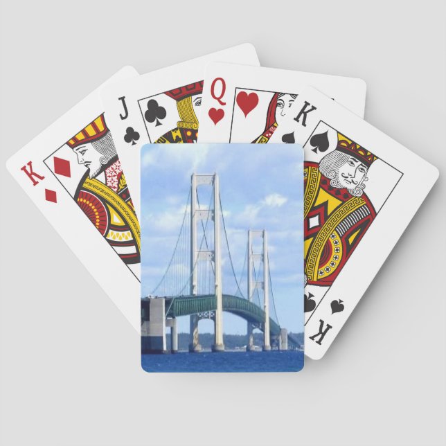 "Mackinac Brücken-Spielkarten " Spielkarten (Rückseite)