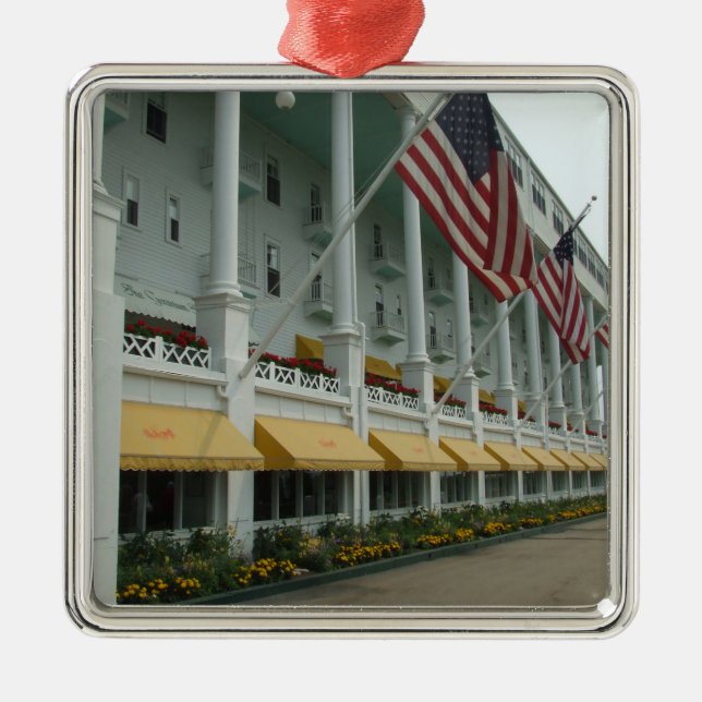Mackinac Insel-großartige Hotel-Verzierung Ornament Aus Metall (Vorne)