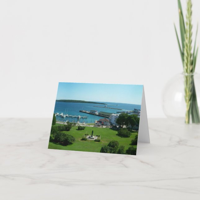 Mackinac Insel-leere Karte (Vorderseite)