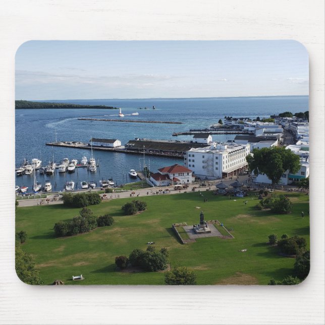 Mackinac Island & Harbor, Michigan Mousepad (Vorne)