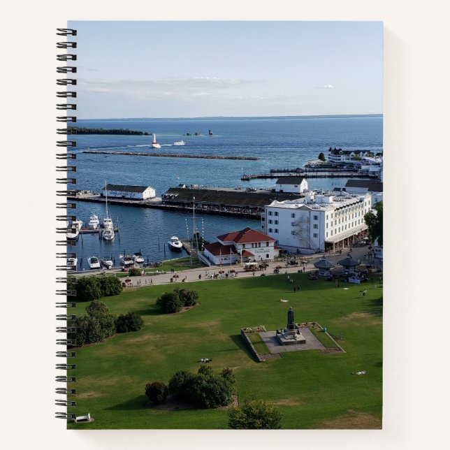 Mackinac Island & Harbour, Michigan Notizbuch (Vorderseite)