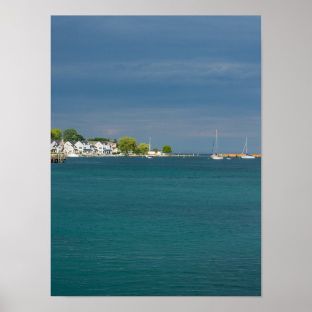 Mackinac Island Harbour Poster (Vorne)