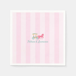 Mackinac Island Horse Gezeichnet Wagenhochzeit Serviette