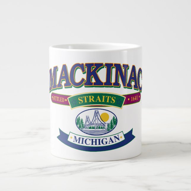 Mackinac Island, Michigan Jumbo-Tasse (Vorderseite)