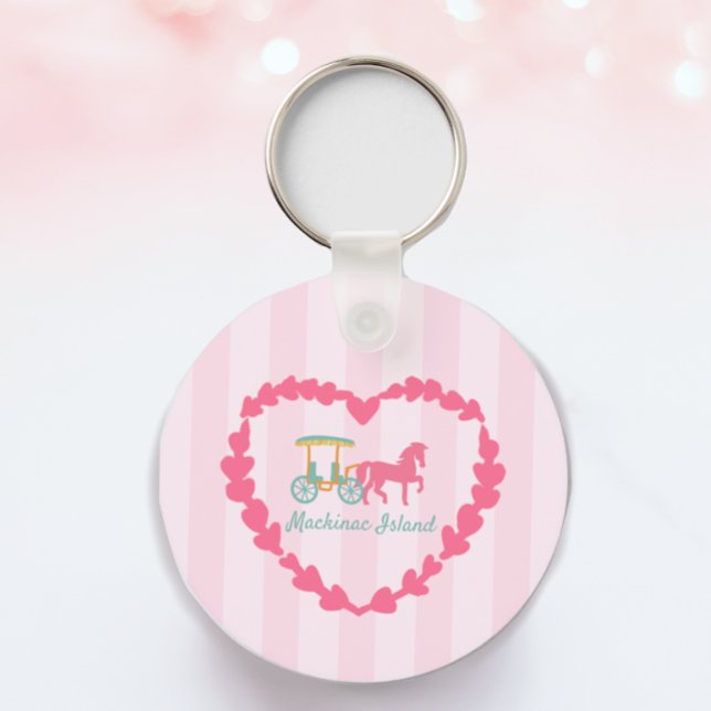Mackinac Island Pferd Gezeichnet Beförderung Schlüsselanhänger (Von Creator hochgeladen)