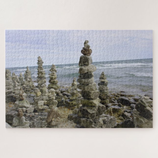 Mackinac Island Rock Cairn Collection - 20x30 inch (Horizontal)