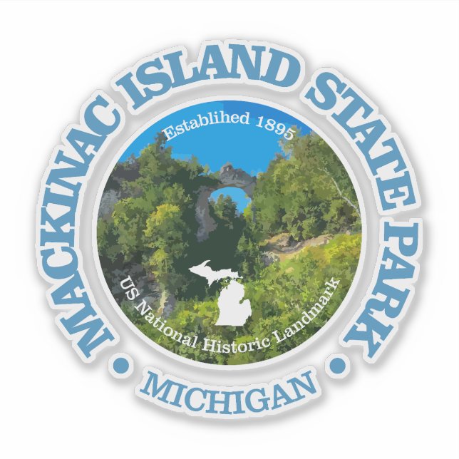 Mackinac Island SP Aufkleber (Vorderseite)