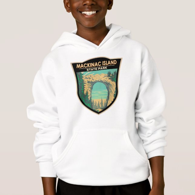 Mackinac Island Staat Park Michigan Arch  Hoodie (Vorderseite)