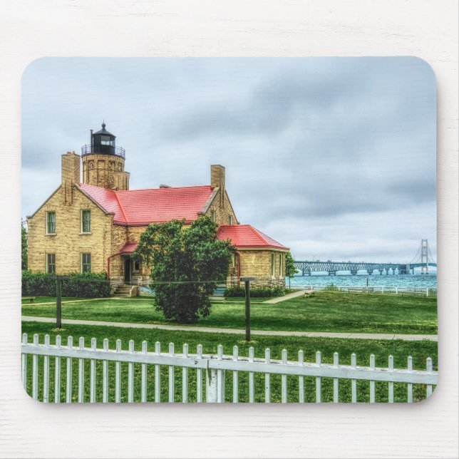Mackinac Light and Bridge Mousepad (Vorne)