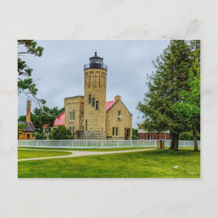 Mackinac Point Light Postkarte