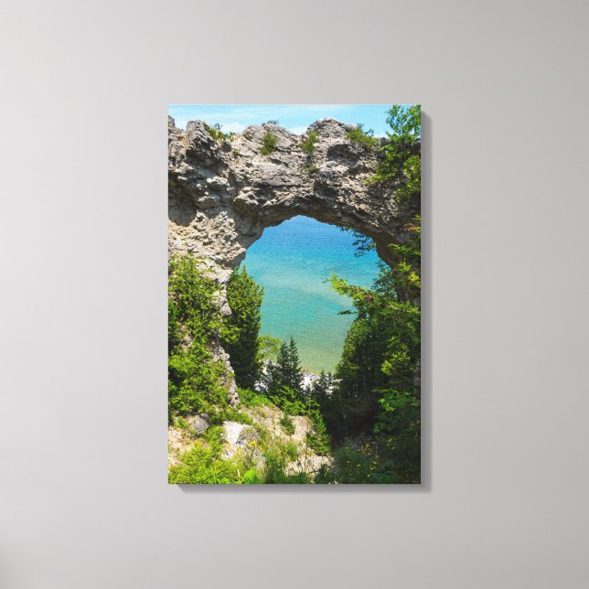 Mackinacs Arch Rock Leinwanddruck (Vorderseite)