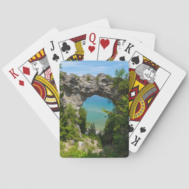 Mackinacs Arch Rock Spielkarten (Rückseite)