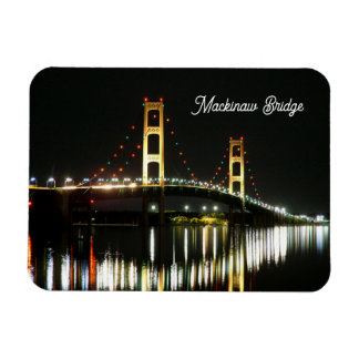 Mackinaw Bridge Flexible Foto Magnet