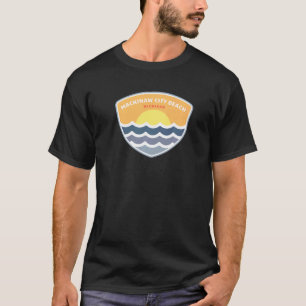Mackinaw City Beach Michigan MI Sunset Vacation So T-Shirt