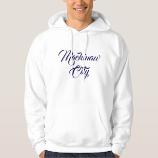 Mackinaw City Michigan Printed Hoodie