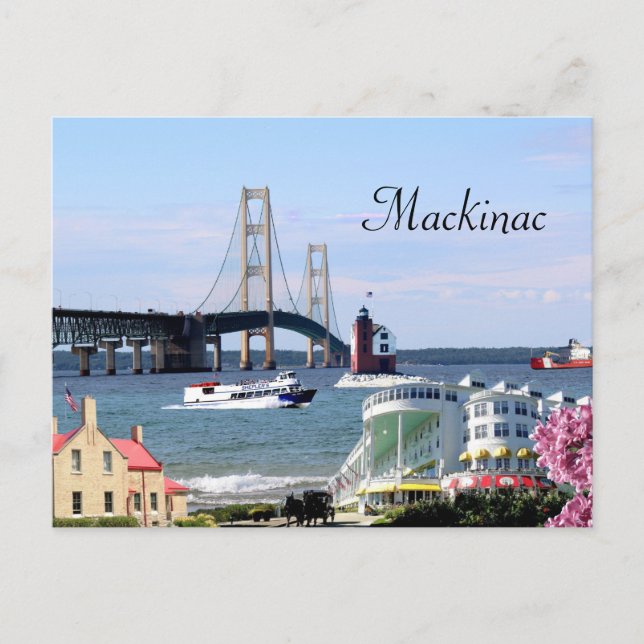 Mackinaw Postcard Postkarte (Vorderseite)