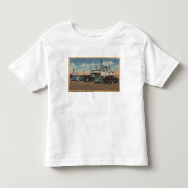 Mackinaw Stadt, MI - Ansicht des Kleinkind T-shirt (Vorderseite)