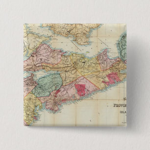 Mackinlay-Karte der Provinz Nova Scotia 2 Button