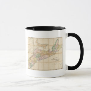 Mackinlay-Karte der Provinz Nova Scotia Tasse