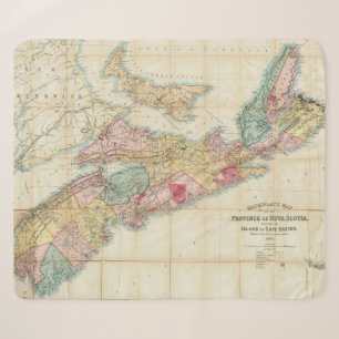 Mackinlays Karte der Provinz von Neuschottland 2 Sherpadecke