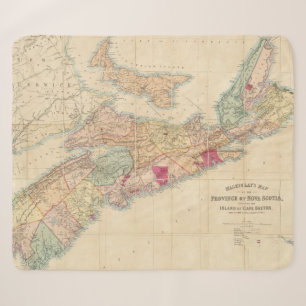Mackinlays Karte der Provinz von Neuschottland 3 Sherpadecke
