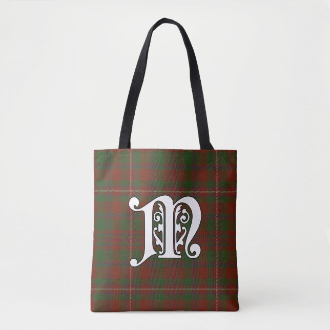 MacKinnon Clan Tartan Monogram Tasche (Vorderseite)