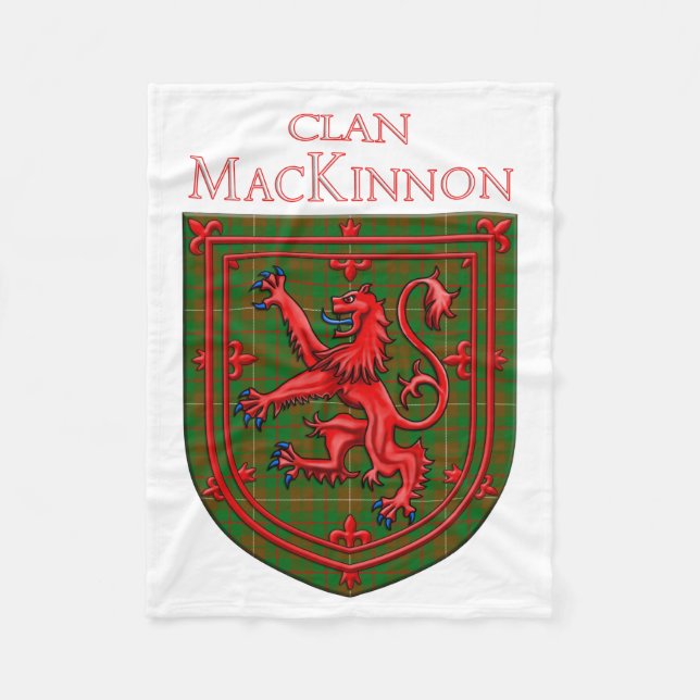 MacKinnon Hunting Tartan Scottish Kariert Fleecedecke (Vorderseite)