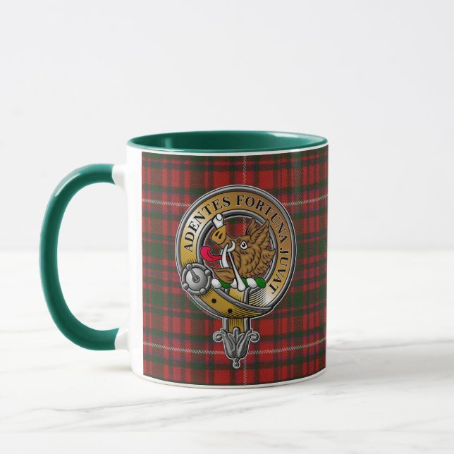 MacKinnon Tartan & Abzeichen Tasse (Links)