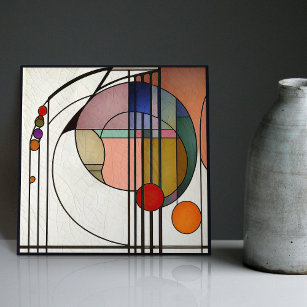 Mackintosh Art Déco Abstrakte Wand-Deco Fliese