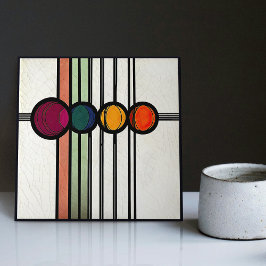 Mackintosh Art Deco Abstrakte Wand-Deco Fliese