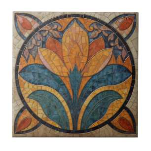 Mackintosh Art Deco abstrakter Blumenschmuck für d Fliese