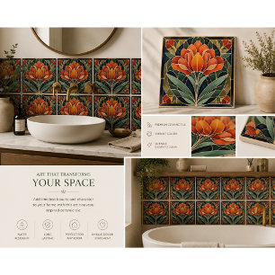 Mackintosh Art Deco abstrakter Blumenschmuck für d Fliese