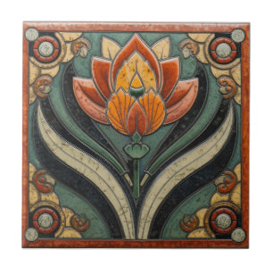 Mackintosh Art Deco abstrakter Blumenschmuck für d Fliese