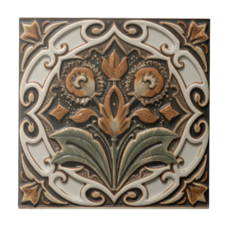 Mackintosh Art Deco Abstrakter Blumiger Wanddekor Fliese