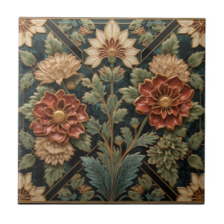 Mackintosh Art Deco Abstrakter Blumiger Wanddekor Fliese