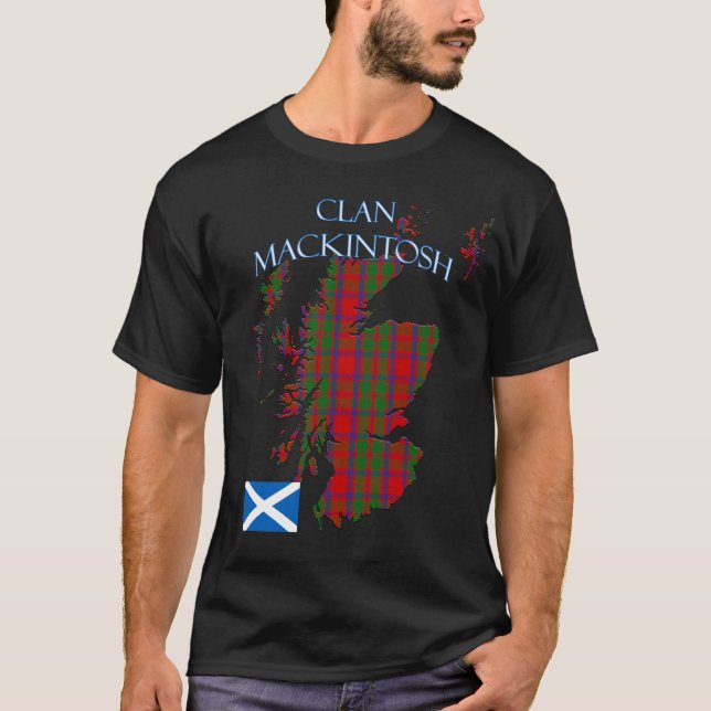 MacKintosh Scottish Clan Tartan Scotland T-Shirt (Vorderseite)